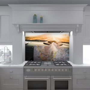 A Map And Some Luck Kitchen Splashback