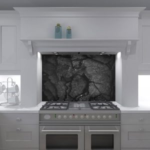 Charcoal Stone Kitchen Splashback