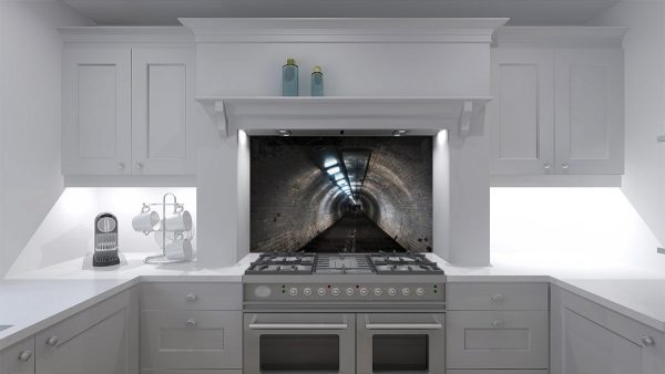 Darkened Tunnel Kitchen Splashback